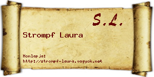 Strompf Laura névjegykártya